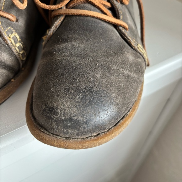 Born Temple F32529 Dark Gray Lace Up Casual Ankle Boots Womens 9.5/ EU 41 - Picture 5 of 11